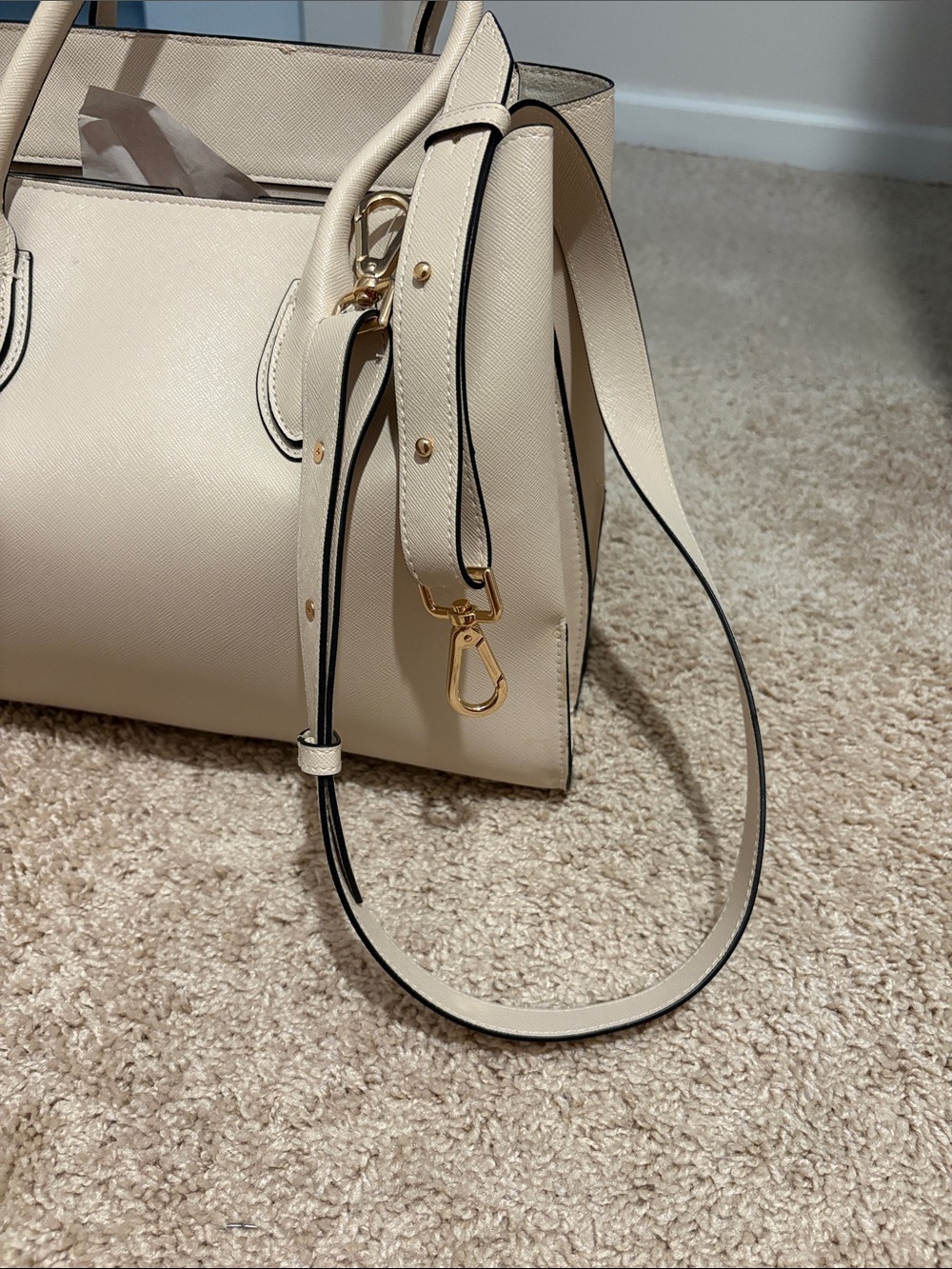 H&M Elegant Cream Handbag tote - Picture 8 of 8